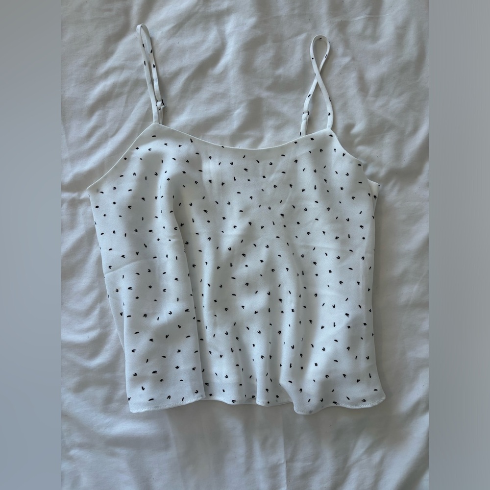 Abound black and white tank top size S